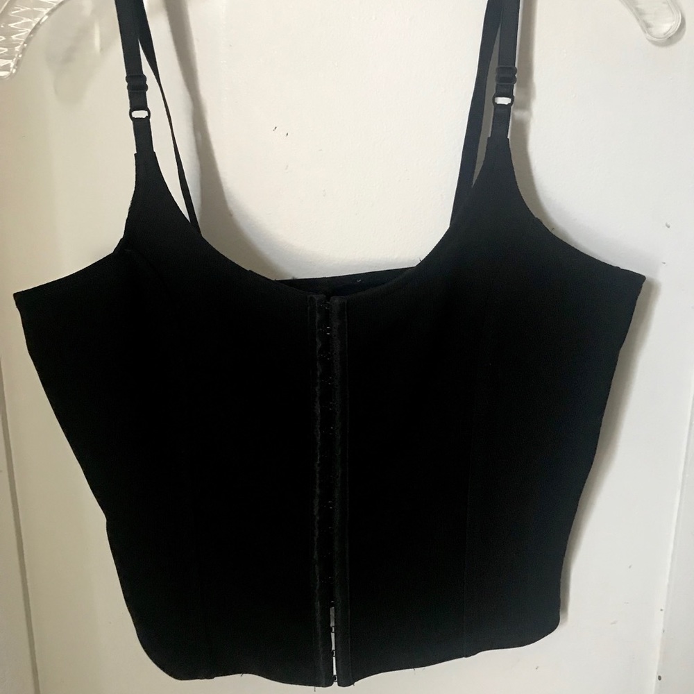 Vintage Black Crop Top